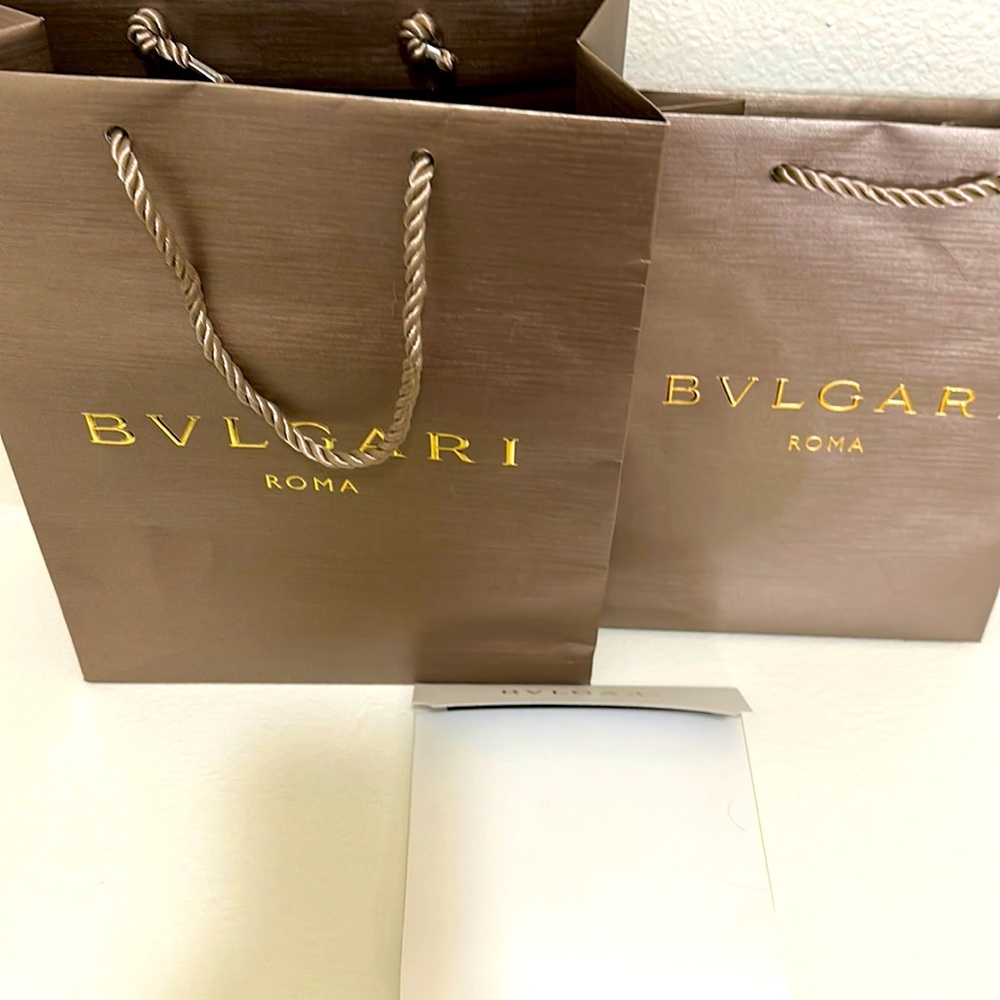 Bvlgari shopping bags and greeting card❤️💝